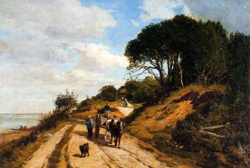Eugene Boudin : The Road from Trouville to Honfleur